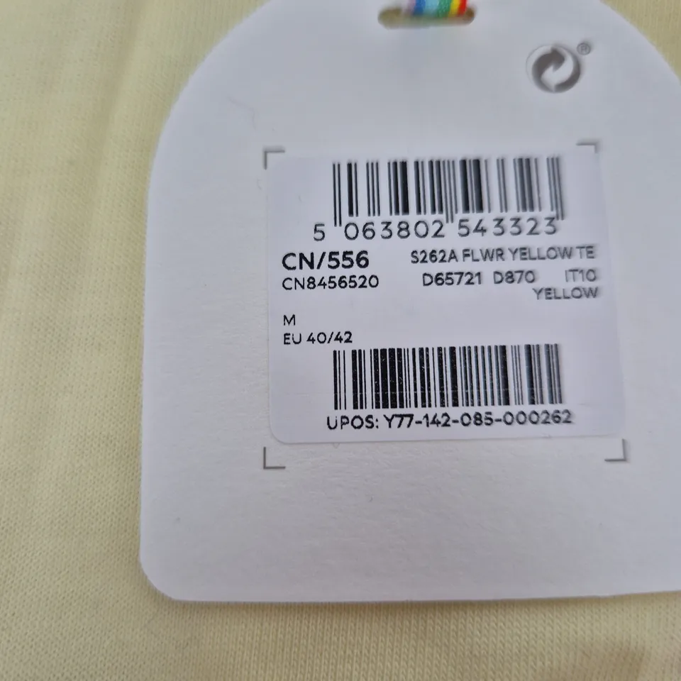 Little Bird by Jools Oliver Yellow T-shirt – Size M (EU 40/42) Life in Full Colour print