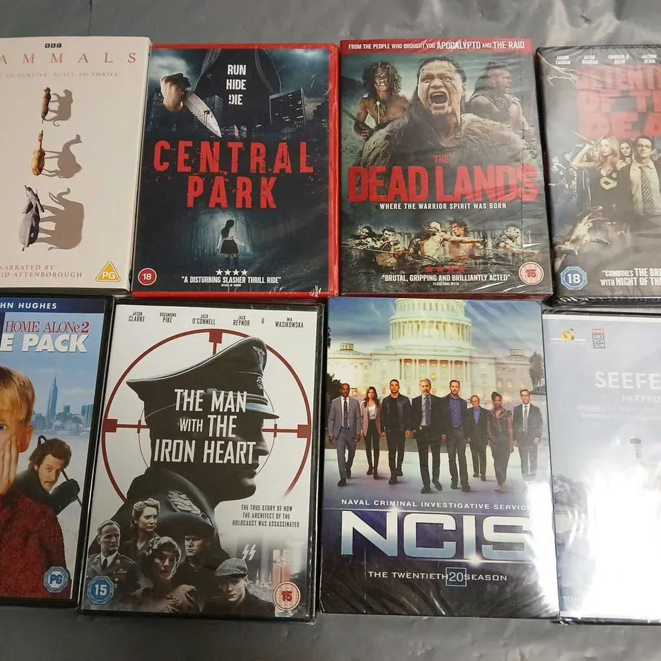 LOT OF 20 ASSORTED DVDS TO INCLUDE THE DEAD LANDS, NCIS AND BERGERAC