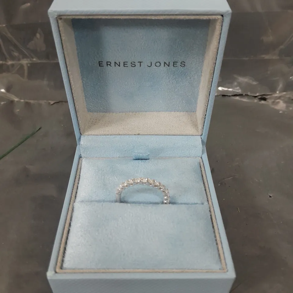 ERNEST JONES ROUND CUT DIAMOND ETERNITY RING