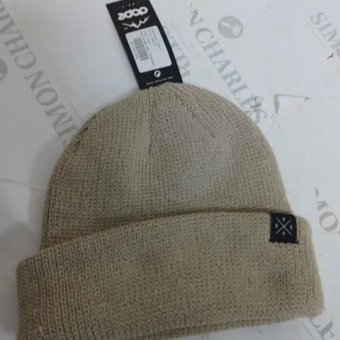 DOPE SAND COLOURED BEANIE HAT - ONE SIZE