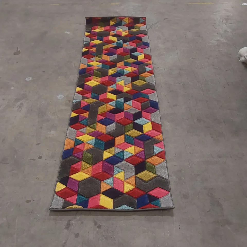 QUALITY DESIGNER AREA RUG - APPROXIMATELY 228 x 67cm