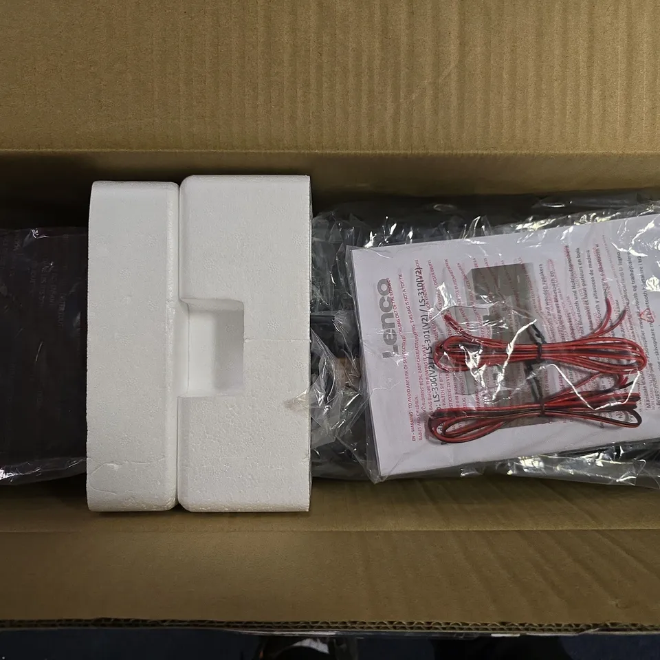 BOXED LENCO LS-300BK V2 TURNTABLE WITH BLUETOOTH 