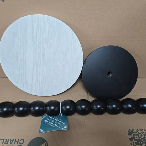 BOXED PEDESTAL SMALL END TABLE