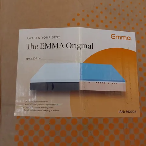 BOXED THE EMMA ORIGINAL KING SIZE MEMORY FOAM MATTRESS