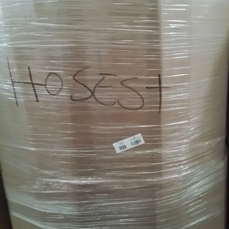 PALLET CONTAINING A LARGE QUANTITY OF ASSORTED HOSE PIPES, POOL INFLATABLES ECT