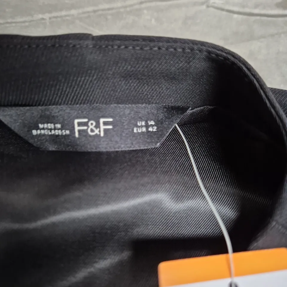 F&F Black Women’s Blazer – UK 14 (EU 42), Tailored Jacket