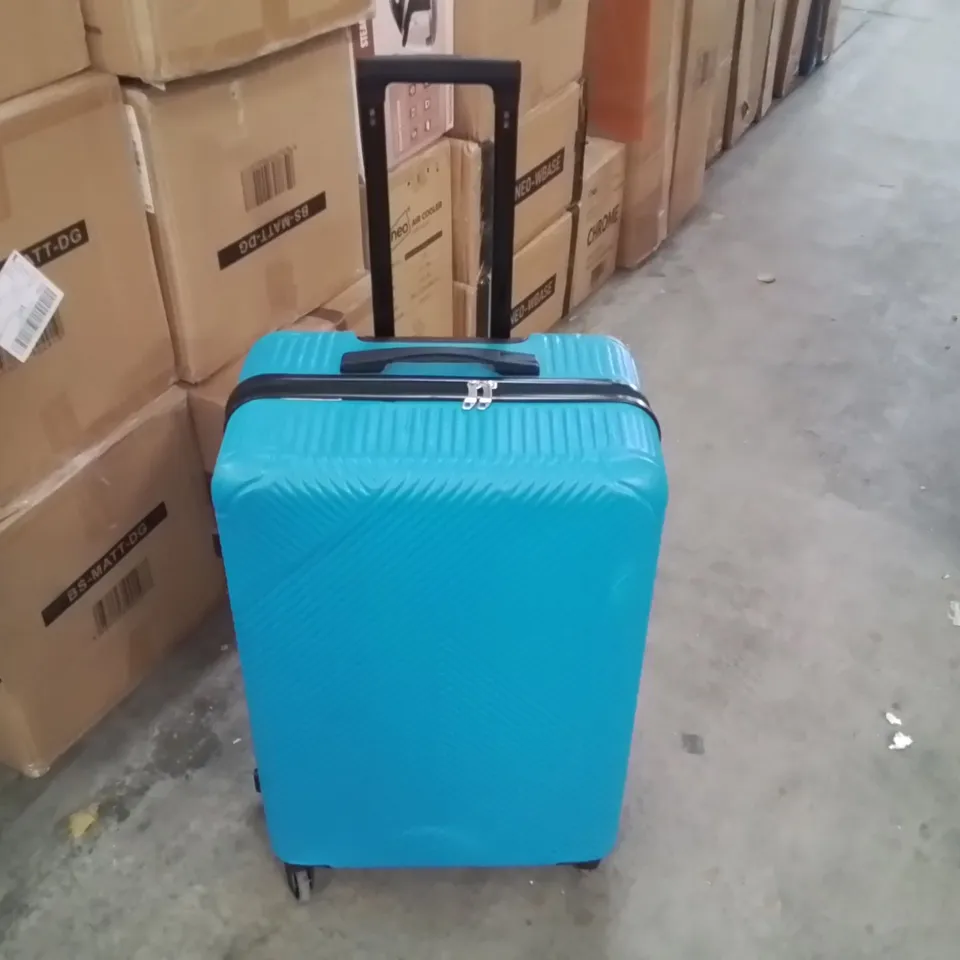 BOXED NEO ELECTRIC BLUE HARD SHELL LUGGAGE SUITCASES (1 BOX)