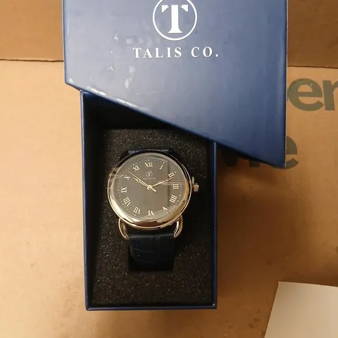 TALIS CO. WRISTWATCH – BLUE DIAL, BLUE STRAP, BOXED