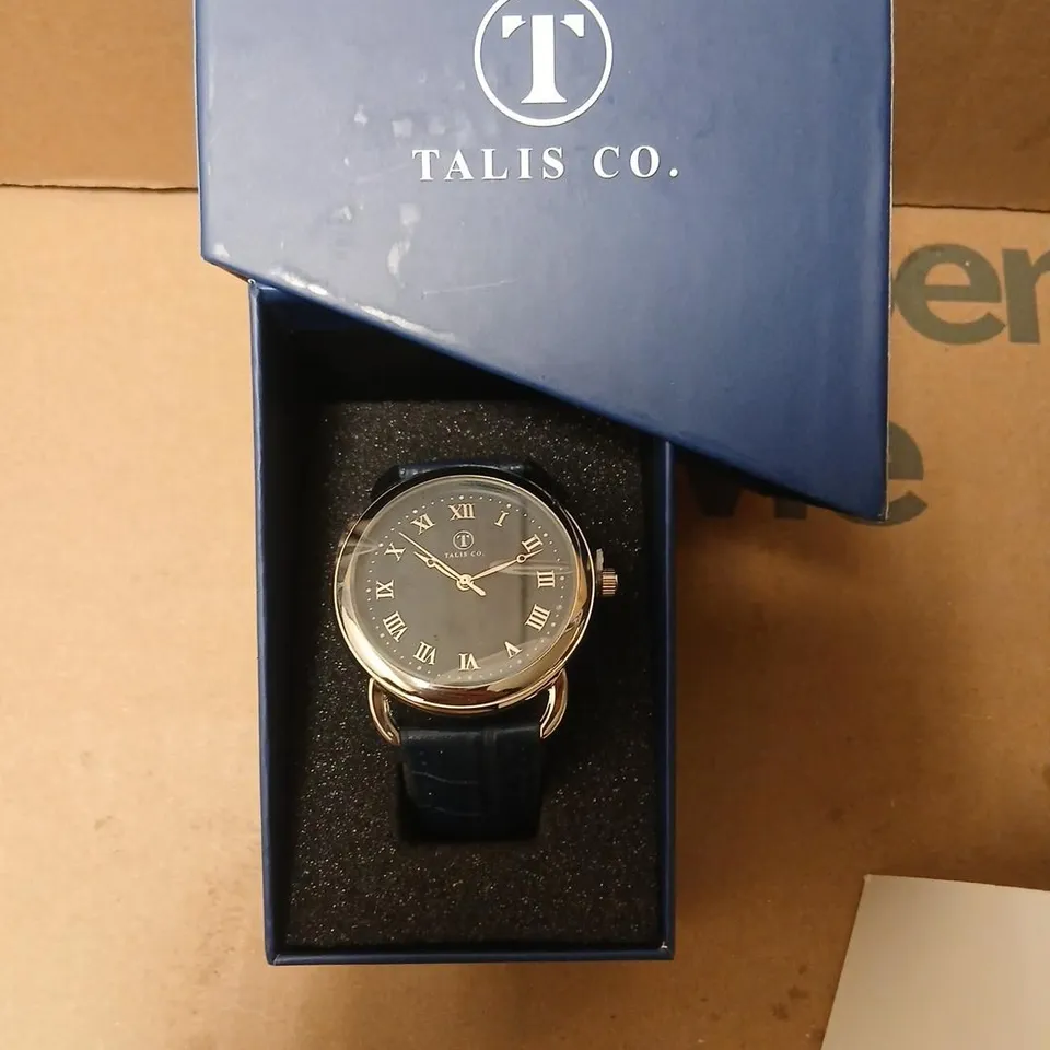 TALIS CO. WRISTWATCH – BLUE DIAL, BLUE STRAP, BOXED