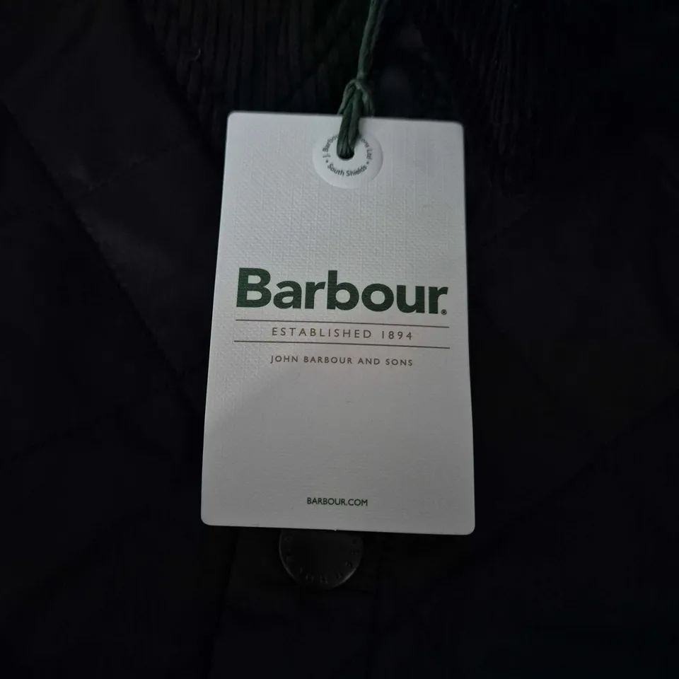 BARBOUR HERITAGE LIDDESDALE QUILT JACKET – BLACK, XL