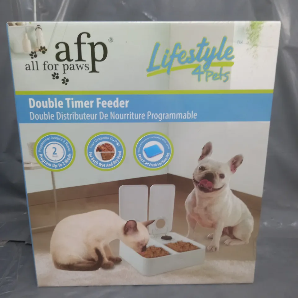 LIFESTYLE 4 PETS ALL FOR PAWS DOUBLE TIMER FEEDER