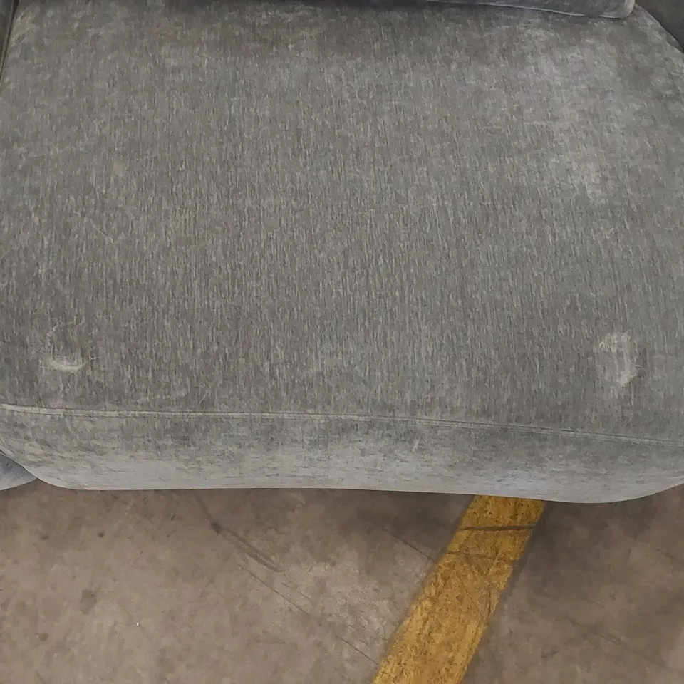 DANETTI ZOEY BLUE GREY FABRIC 3 SEATER SOFA