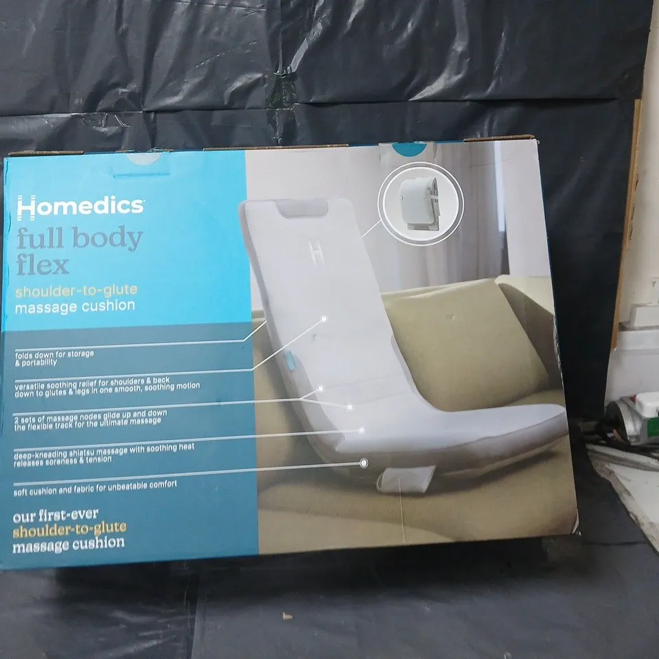 HoMedics Full Body Flex Shoulder-to-Glute Massage Cushion – Model MCS-512H-EB