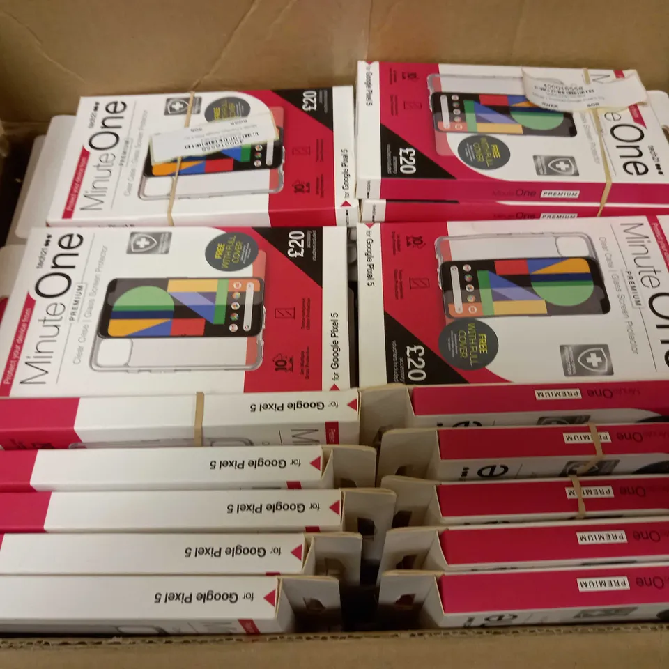 BOX OF APPROXIMATELY 85 ASSORTED TECH 21 MINUTE ONE PHONE CASES