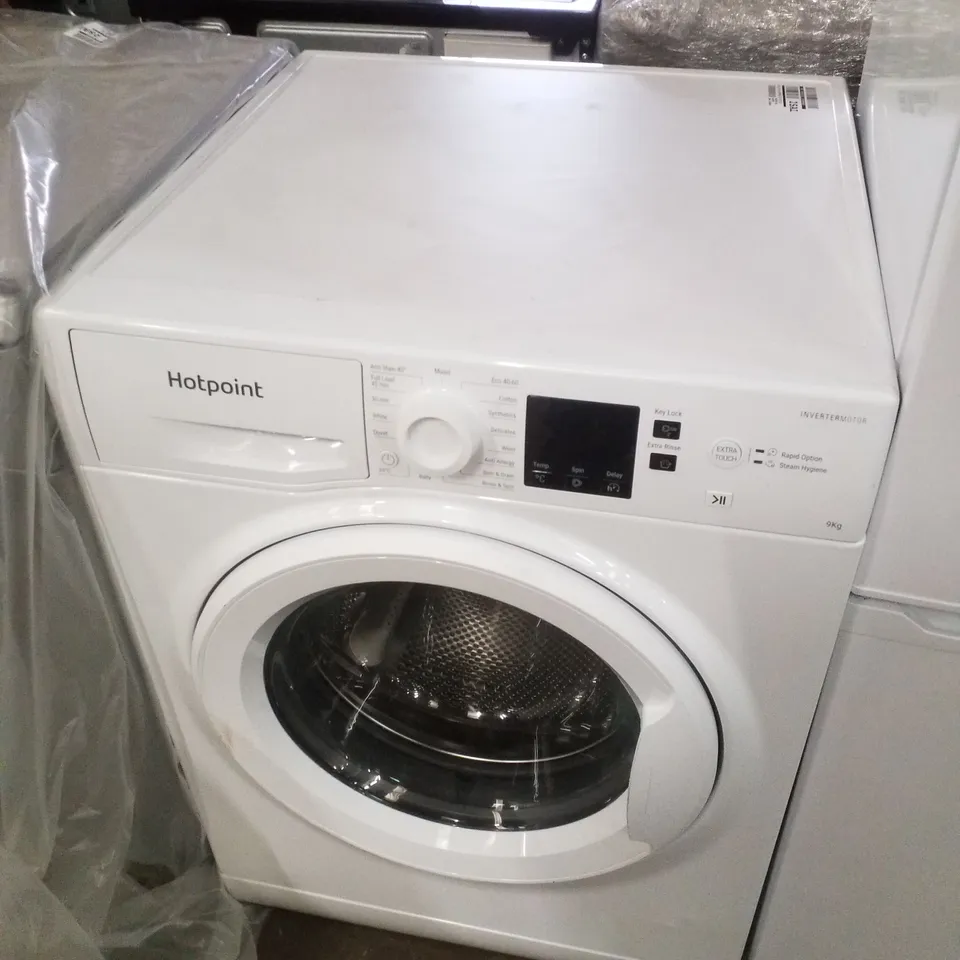 HOTPOINT ANTI-STAIN NSWM946WUK 9KG LOAD, 1400 SPIN WASHING MACHINE - WHITE - A RATED