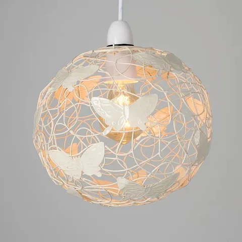 BOXED 20CM H METAL SPHERE PENDANT SHADE 