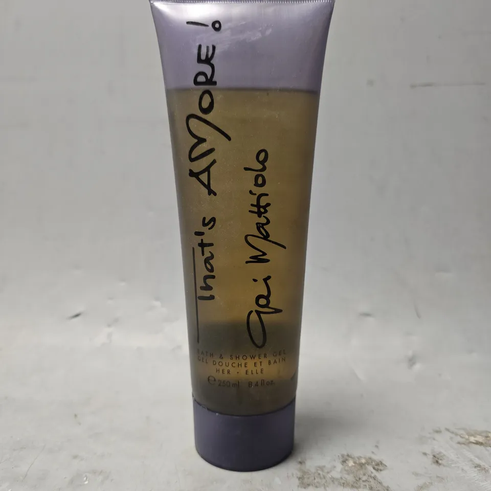 BOX OF APPROXIMATELY 15 GAI MATTIOLO THAT'S AMORE SHOWER GEL 250ML WOMEN