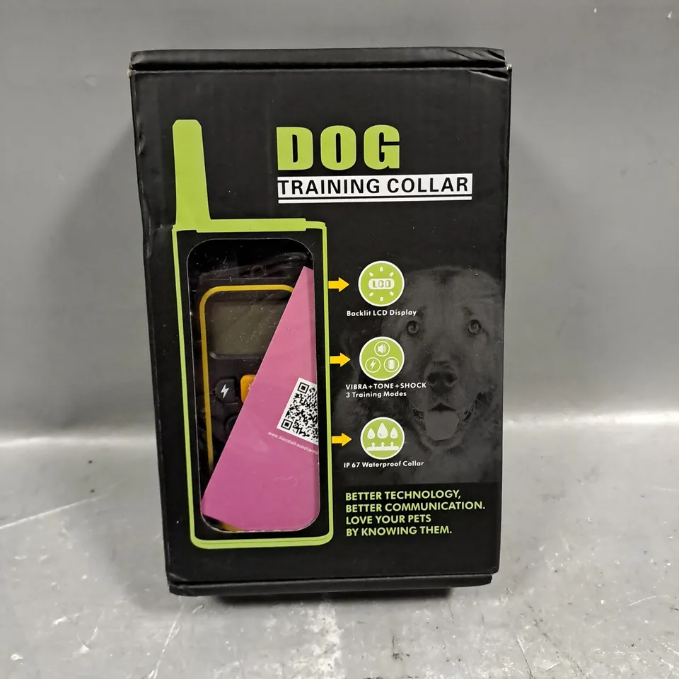 BOXED DOG TRAINING COLLAR 