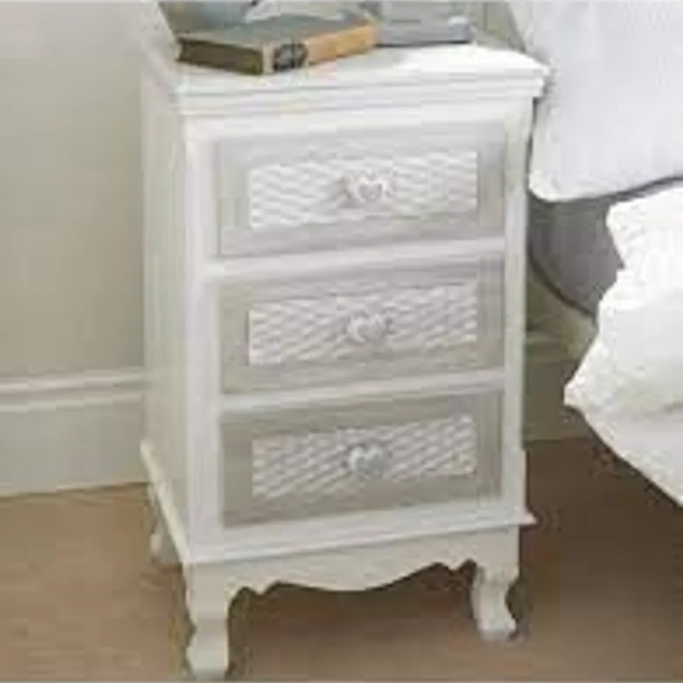 BRITTANY 3 DRAWER BEDSIDE TABLE RRP £159