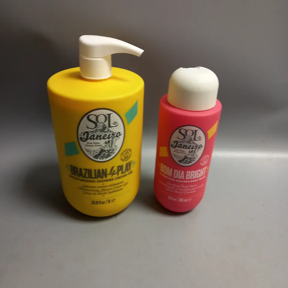 LOT OF 2 SOL DE JANEIRO SHOWER GEL AND BODY WASH 