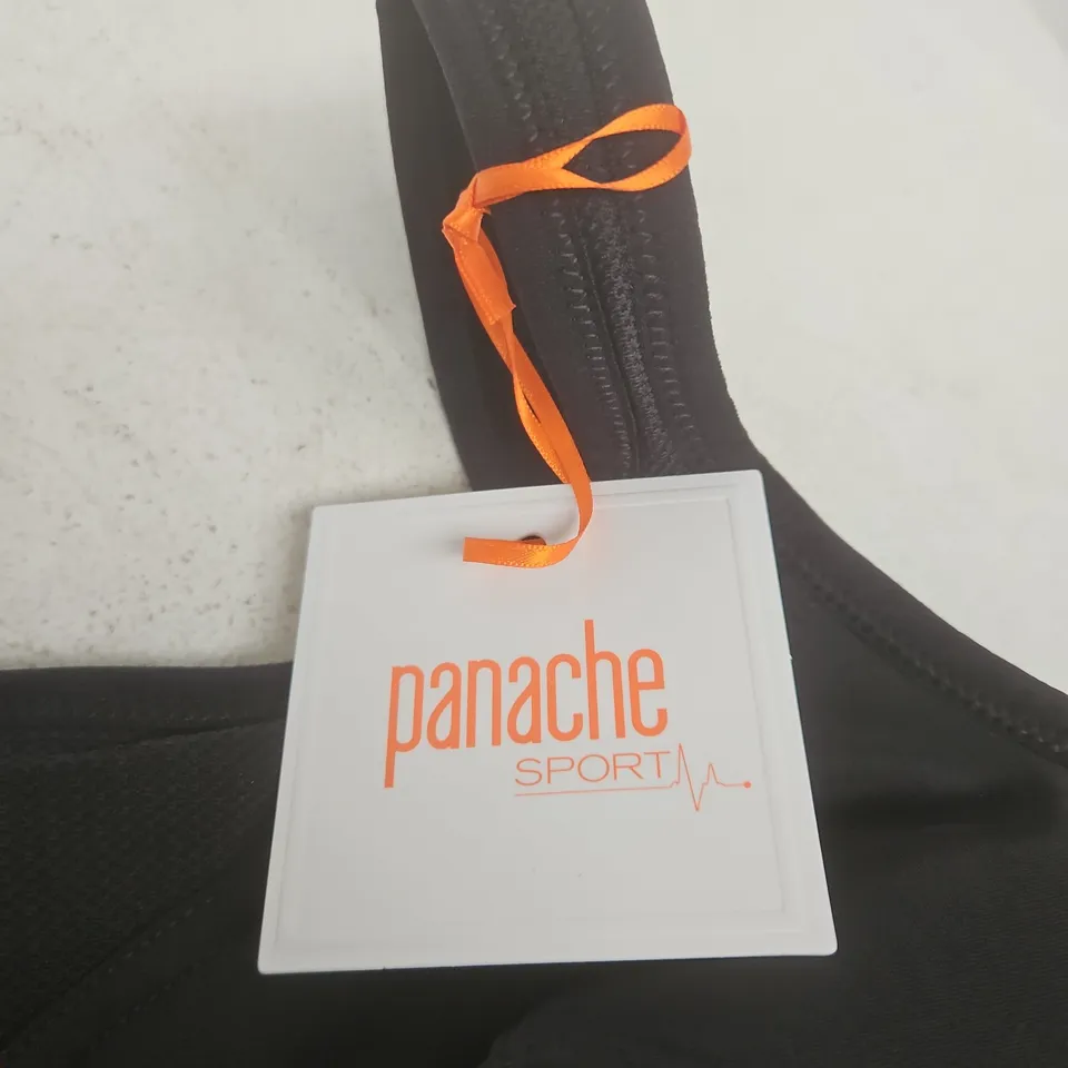 PANACHE SPORT BLACK NON-WIRED SPORTS BRA – UK 40D