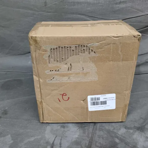 HOME STORIES PRE LIT SNOW VILLAGE IN GLASS HOUSE - GOLD COLOUR