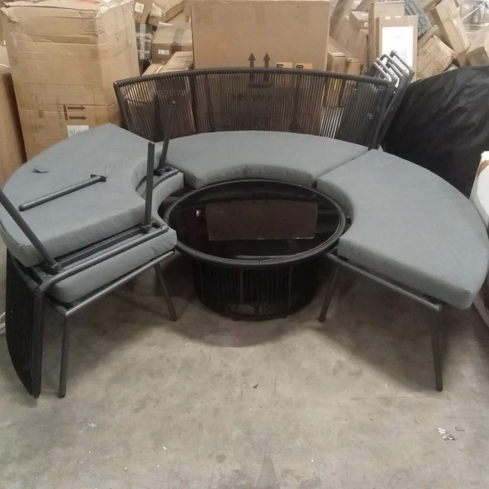 OUTDOOR DESIGNER SOFA SET WITH TABLE 