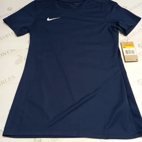 NIKE WOMENS NAVY T-SHIRT - S