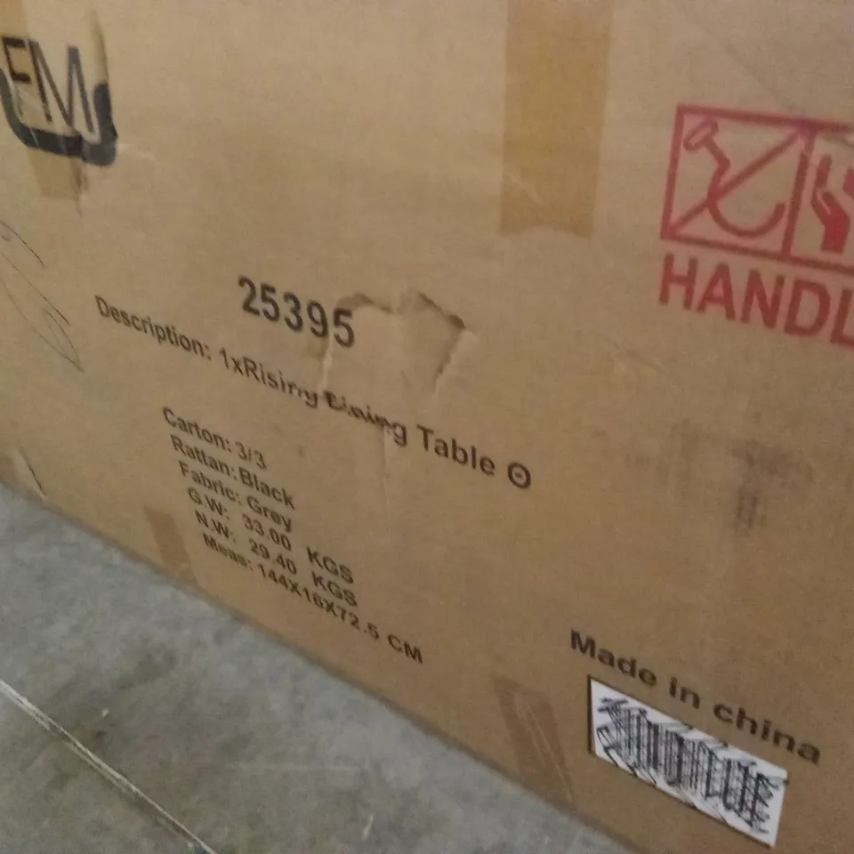 BOXED RATTAN GARDEN SOFA SET (3 BOXES)