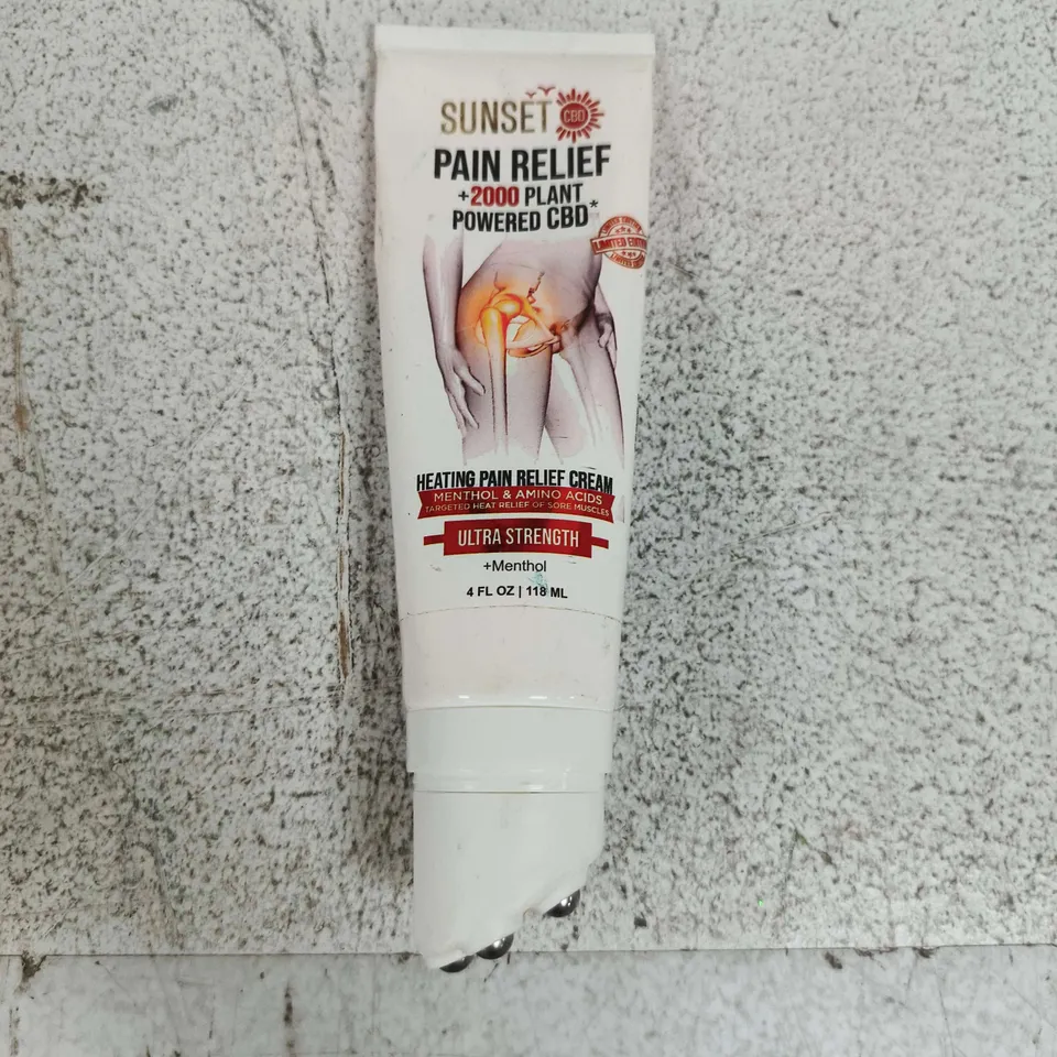 SUNSET PAIN RELIEF CBD CREAM - 4 FL OZ (118 ML) - ULTRA STRENGTH 