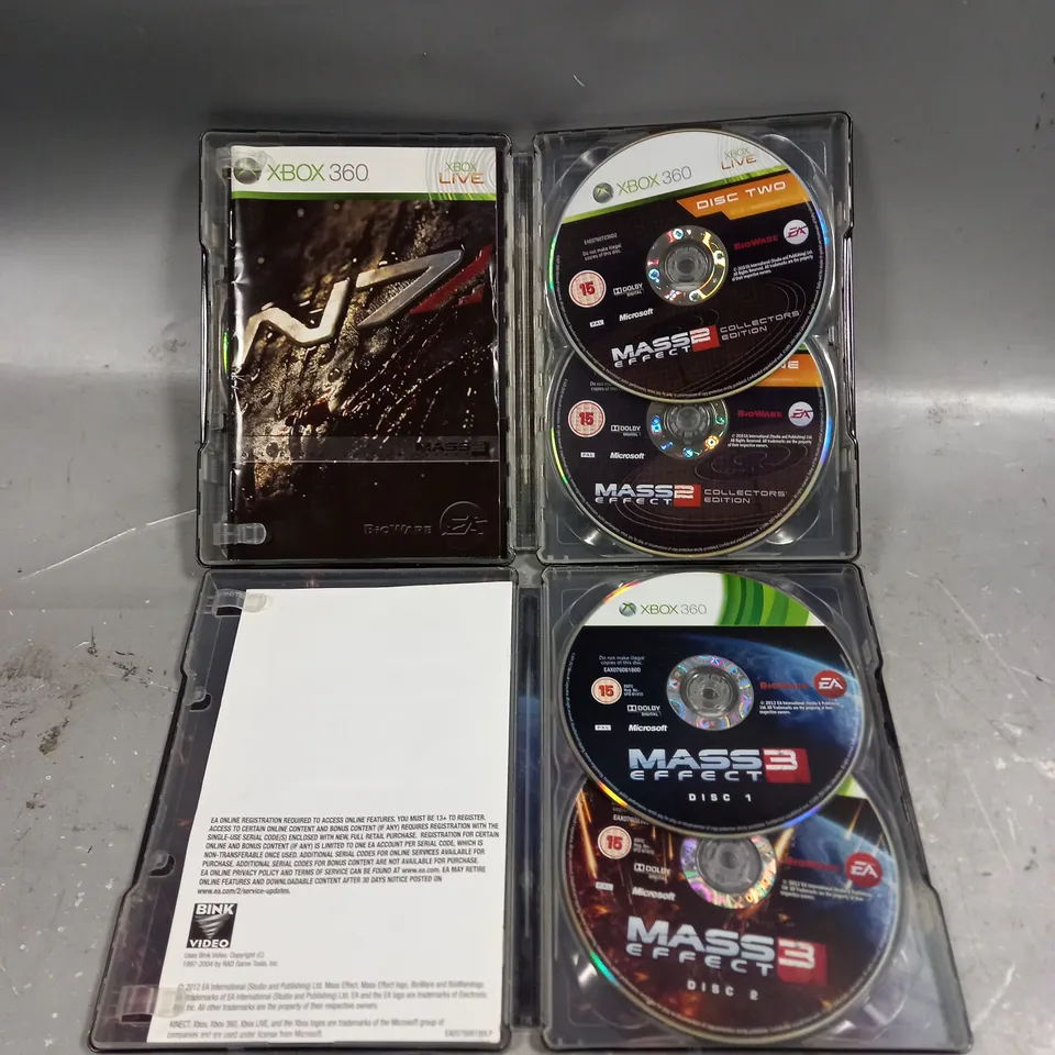 MASS EFFECT 2 & 3 SPECIAL EDITION STEELBOOKS FOR XBOX 360 
