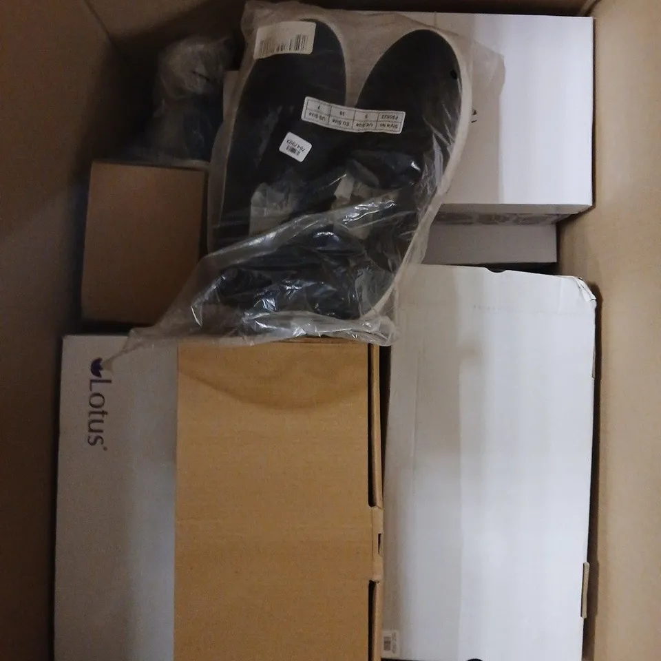 APPROXIMATELY 10 ASSORTED PAIRS OF SHOES IN VARIOUS STYLES & SIZES