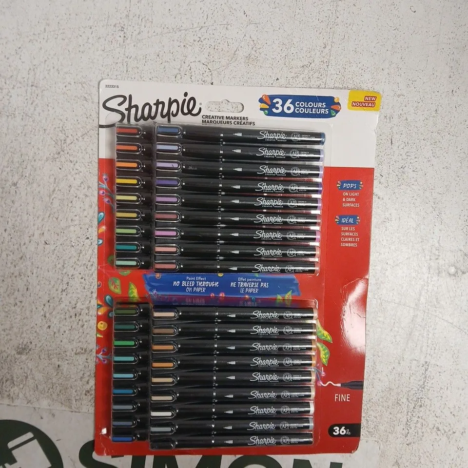 SHARPIE 36 COLOUR CREATIVE MARKERS PACK