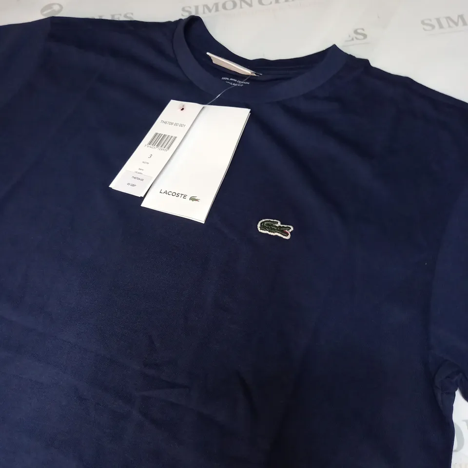 LACOSTE LOGO T-SHIRT SIZE 3