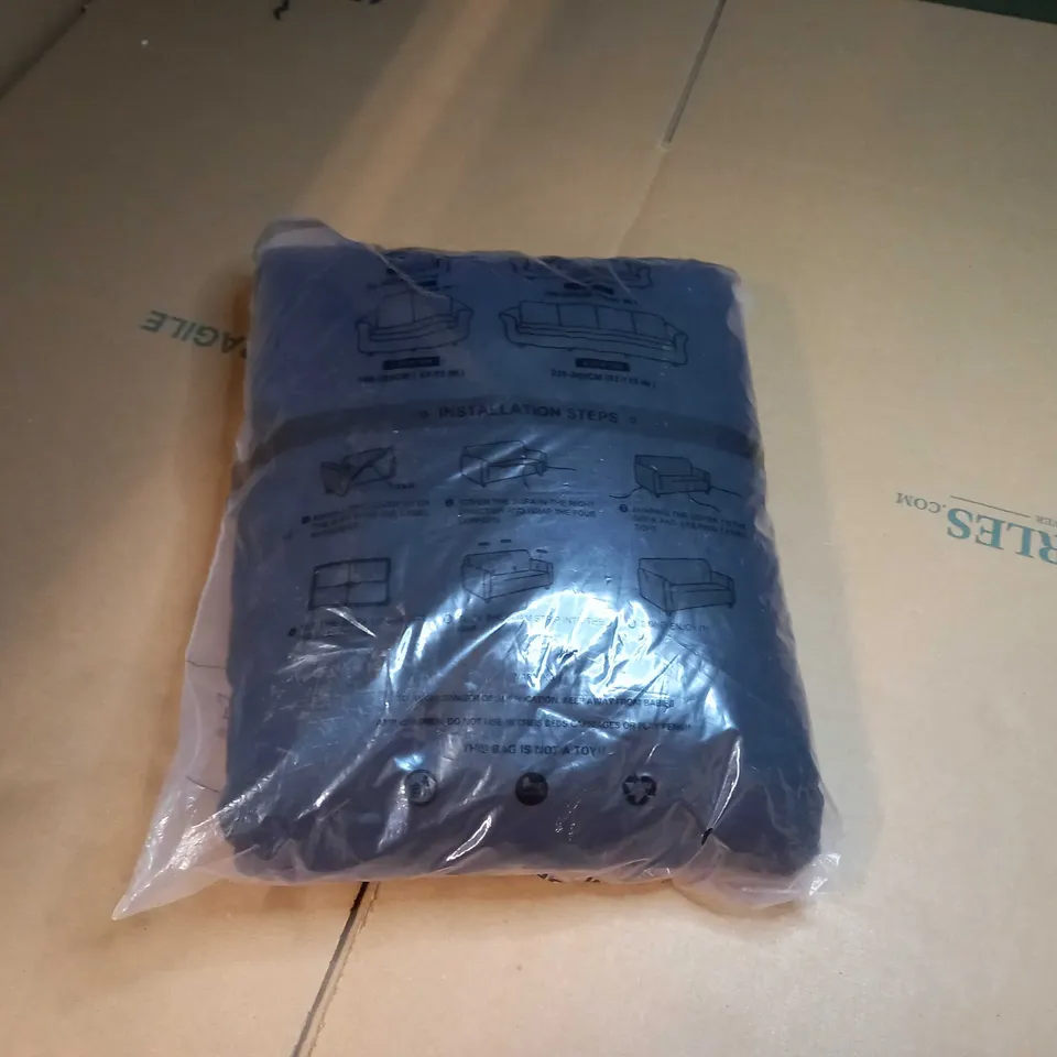 DESIGNER PACKAGED BLACK 4 SEATER SOFA COVER