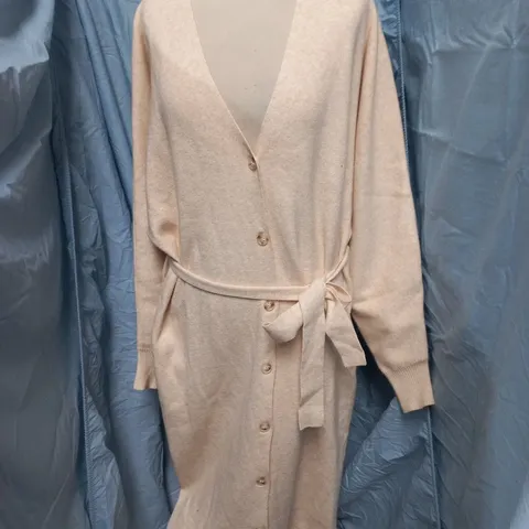 PRETTY LAVISH BEIGE KNIT CARDIGAN – UK M (MADE IN CHINA)