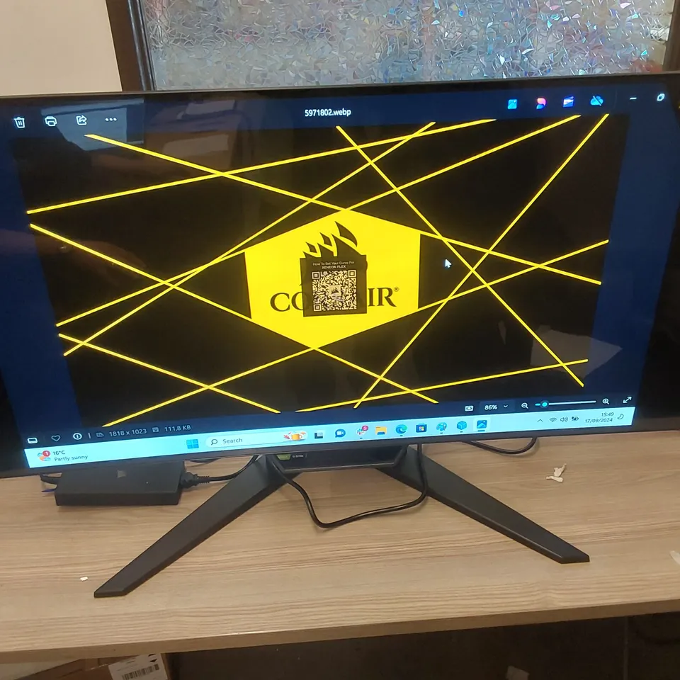 BOXED CORSAIR XENEON FLEX 45WQHD240 45-INCH WIDESCREEN OLED BLACK BENDABLE MONITOR RRP £2099
