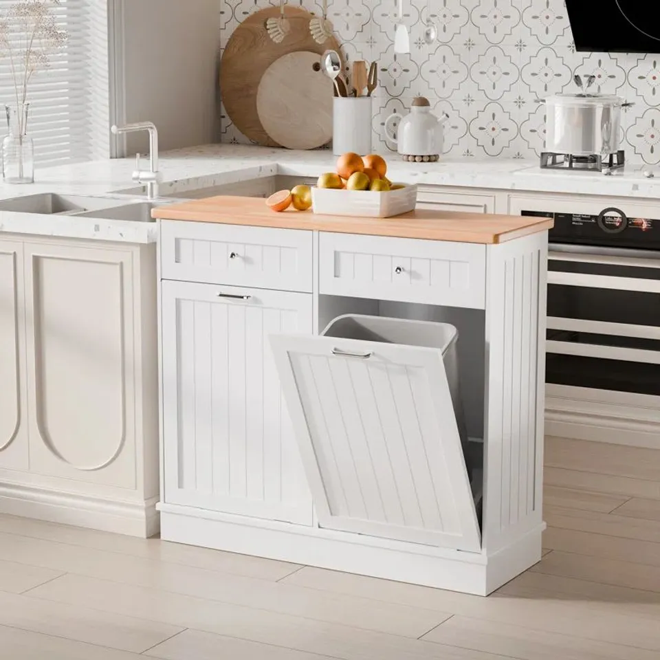 BOXED HAVANT DOUBLE TILT OUT TRASH CABINET