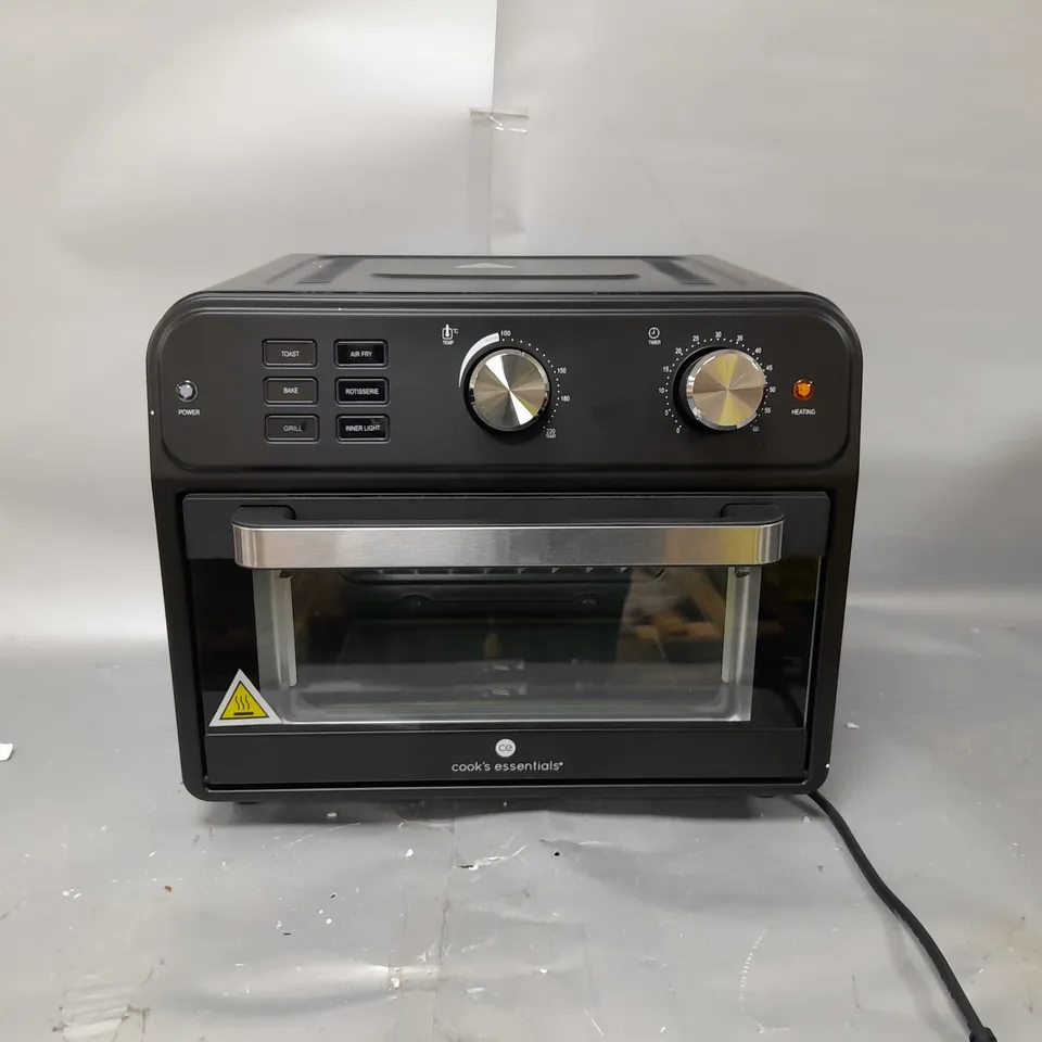 BOXED COOK'S ESSENTIAL 21-LITRE AIRFRYER OVEN IN BLACK 