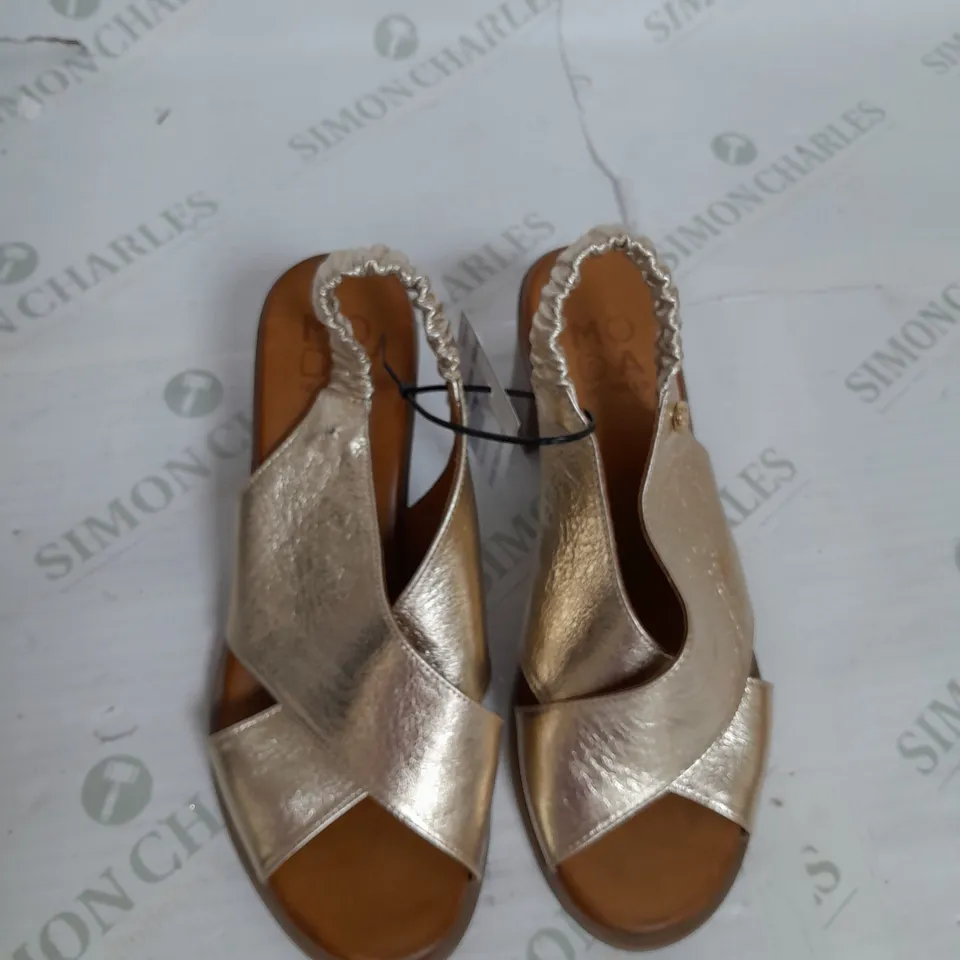 MODA IN PELLE LASSANDRA SANDAL IN GOLD SIZE 7