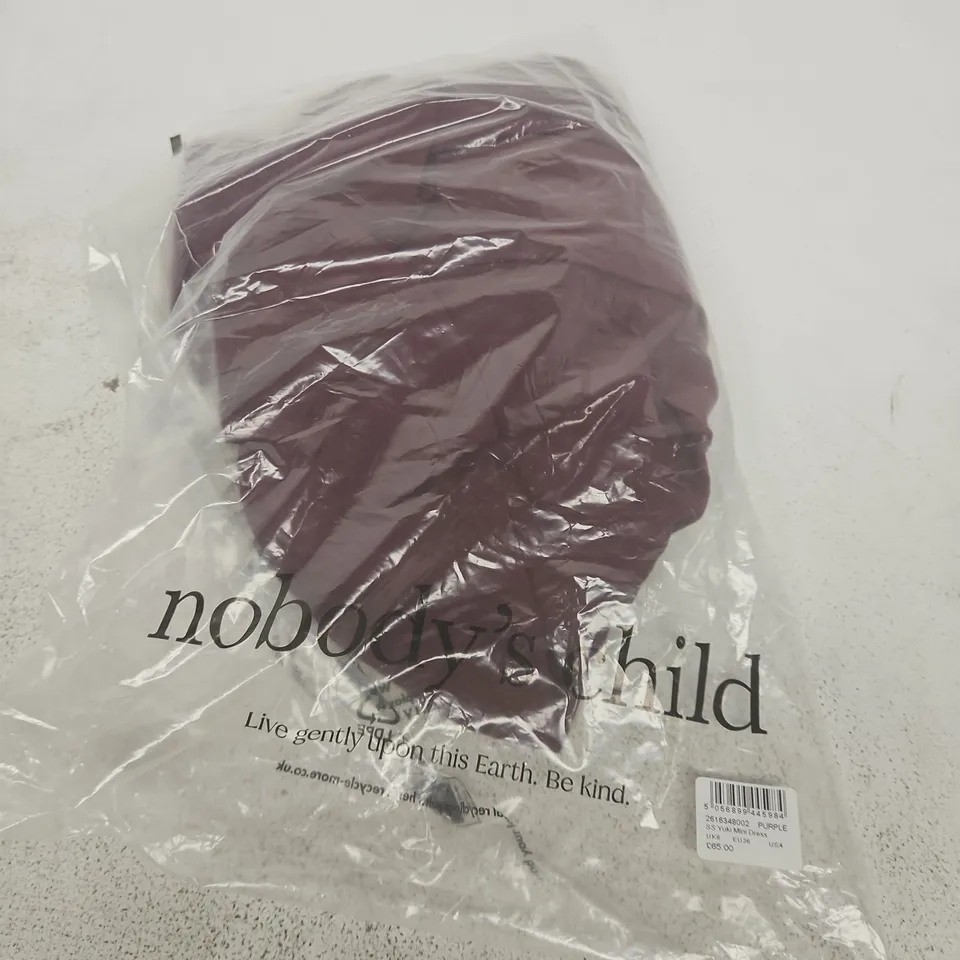 NOBODYS CHILD YUKI MINI DRESS – PURPLE, UK8 