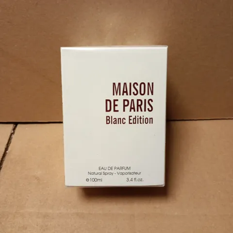 BOXED AND SEALED MAISON DE PARIS BLNC EDITION 100ML EAU DE PARFUM