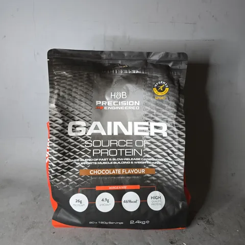 H&B GAINER SOURACE OF PROTEIN CHOCOLATE FLAVOUR 2.4KG 