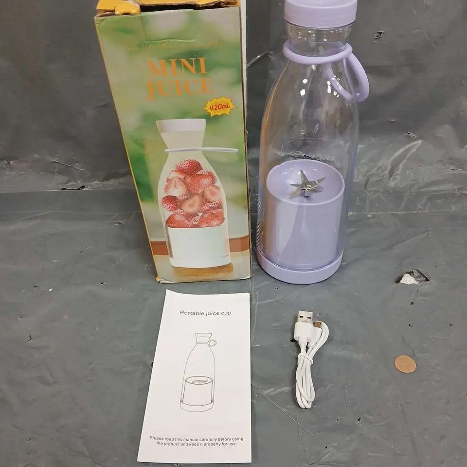 BOXED MINI PORTABLE JUICER CUP IN LAVENDER