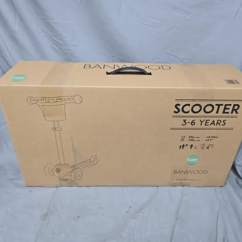 BOXED BANDWOOD SCOOTER 3-6 YEARS FOREST GREEN