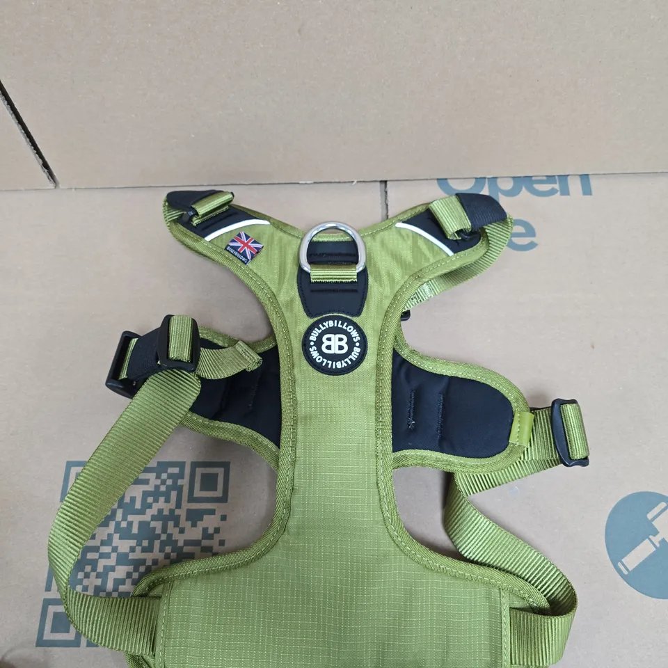 BULLYBILLOWS HURRICANE HARNESS GREEN – SIZE D