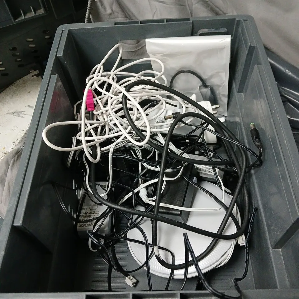 APPROXIMATELY 12 ASSORTED ITEMS TO INCLUDE BT ROUTER, SKY REMOTE CONTROLS, TV BOX PRO ETC