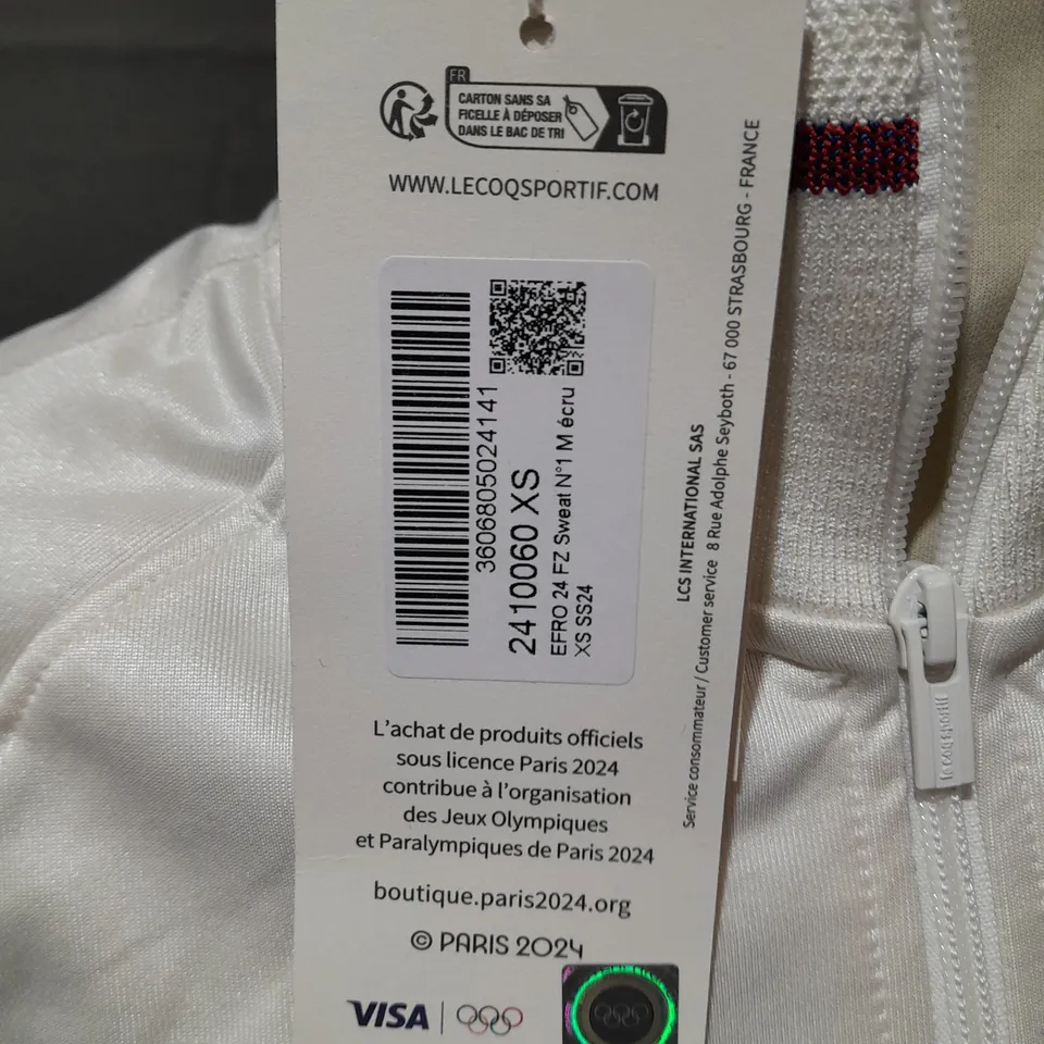 LE COQ SPORTIF EURO 24 FRANCE ZIP THROUGH JACKET - XS