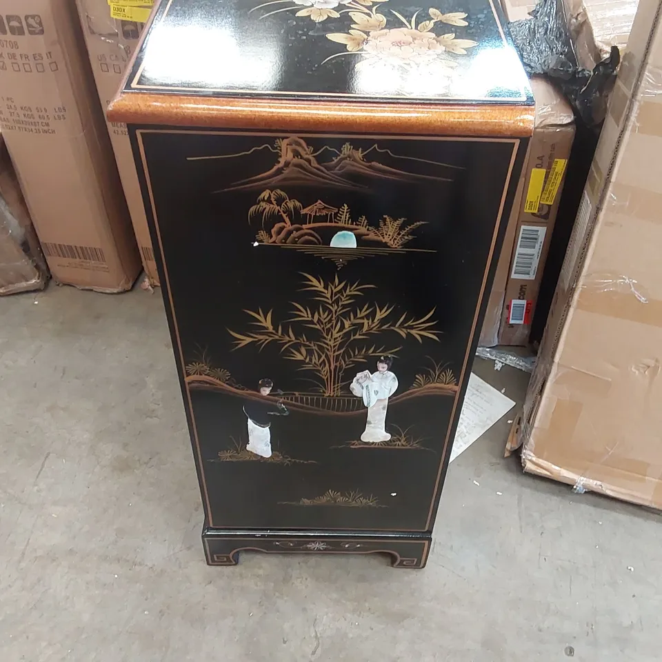 MOTHER OF PEARL BOW FRONT ORIENTAL CHINESE SIDEBOARD