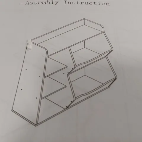 BOXED 3-TIER WOODEN BOOKCASE STORAGE TOY STORAGE DISPLAY BOOKSHELF - WHITE